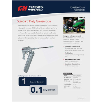 Pistola De Engrase Neumática Campbell Hausfeld TL0537