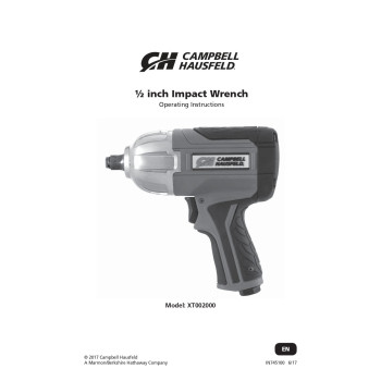 Llave De Impacto 1/2 Neumática Campbell Hausfeld XT0020