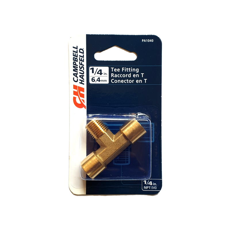 Tee Conector T Adaptador De Aire 1/4" Campbell Hausfeld PA1040