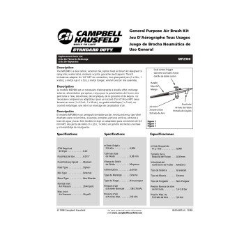 Kit Aerógrafo Campbell Hausfeld Para Compresor MP2900