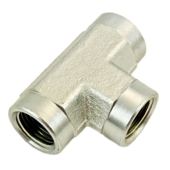 Tee Hembra Alta Presión 1/4" 3600 psi. Ideal para uso en equipos de pintura Airless.